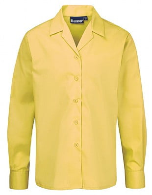 Girls Twinpack Revere Long Sleeve Blouse - 913353A - Image 3