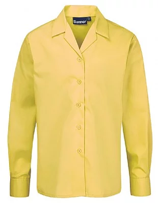 Girls Twinpack Revere Long Sleeve Blouse - 913353A - Image 3